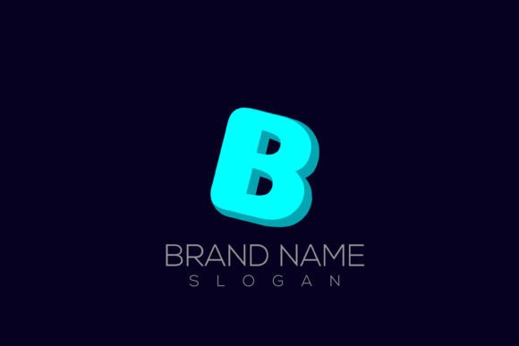 3D B | Vector 3D Letter B Logo Design