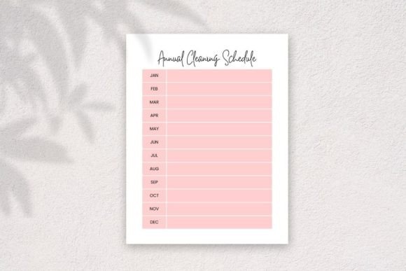 Annual Cleaning Schedule: Organize Your Home All Year