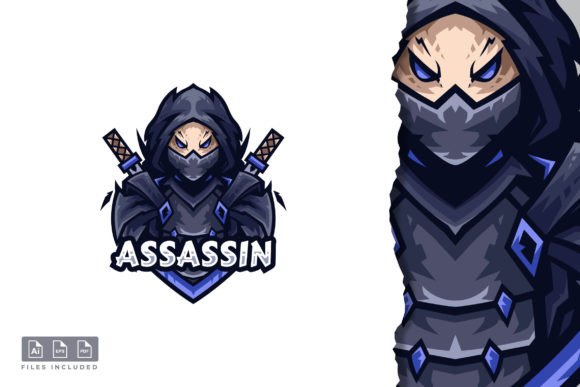 Assassin – Mascot & E-sport Logo: Dynamic Vector Design