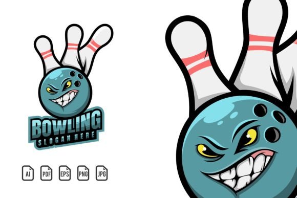 Bowling Mascot Logo: A Versatile Design Template