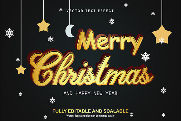 Christmas Editable Text Template: A Creative 3D Solution