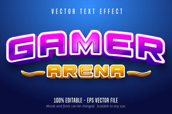 Gamer Style Full Editable Text Effect