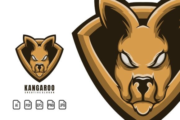 Kangoroo Mascot Logo: Your Dynamic Design Template