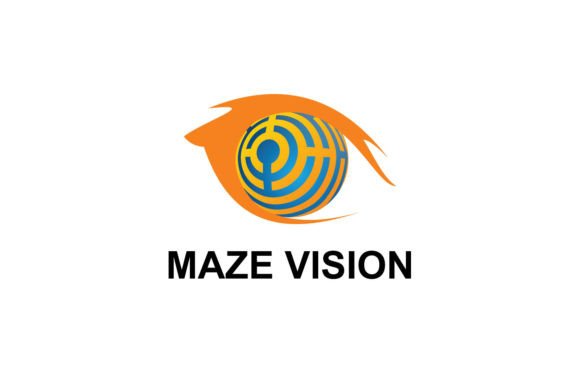 Maze Vision Symbol: A Modern Design Template for Creative Clarity