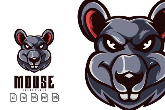 Mouse Mascot Logo: A Versatile Vector Template for Creative Projects