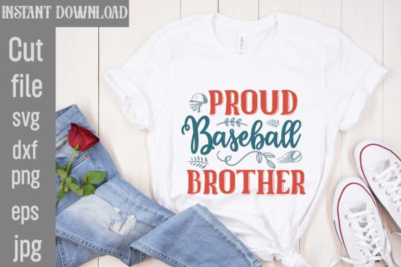 Proud Baseball Brother SVG Cut File