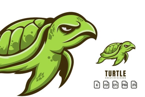 Turtle Mascot Logo: A Dynamic Design Template