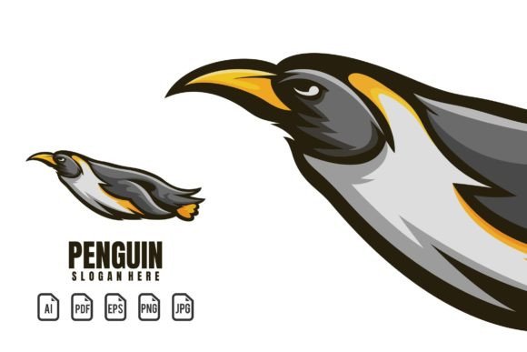 Unleash Your Brand with the Penguin Mascot Logo Template